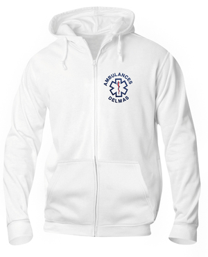 SWEAT CAPUCHE AMBULANCIER BLANC